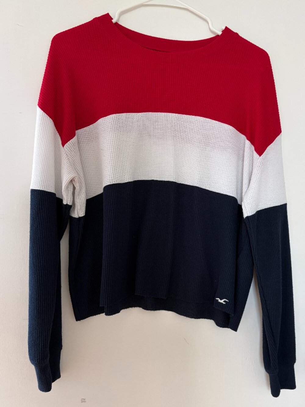 Hollister Long Sleeve Knit Boyfriend Tee - S